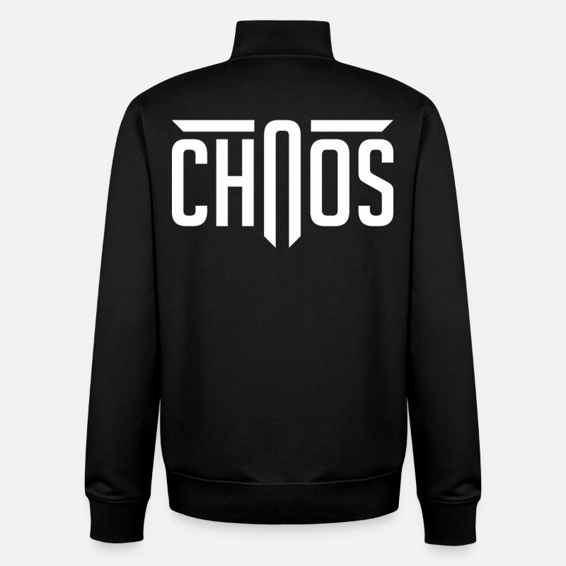 Chaos - Unisex Organic Zip Sweatshirt von Stanley/Stella - Schwarz