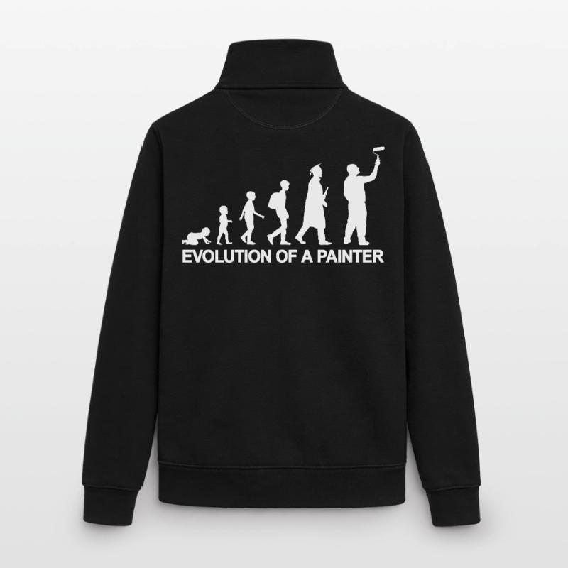 Development from child to painter Unisex Organic Zip Sweatshirt by Stanley/Stella
