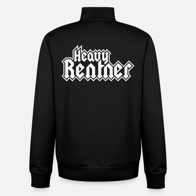 Rockstyle des retraités lourds - Sweat zippé unisexe en coton bio Stanley/Stella - noir