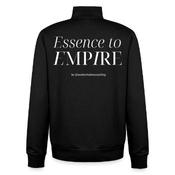 Essence à Empire - Sweat zippé unisexe en coton bio Stanley/Stella - noir - Dos - AI Model Male 185 light (185cm)