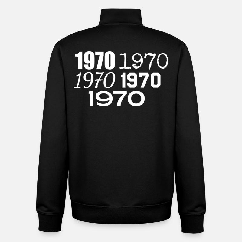 1970 - Sweat zippé unisexe en coton bio Stanley/Stella - noir