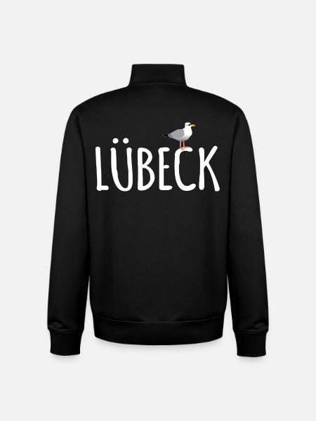 Lübeck Möwe - Unisex Organic Zip Sweatshirt von Stanley/Stella - Schwarz