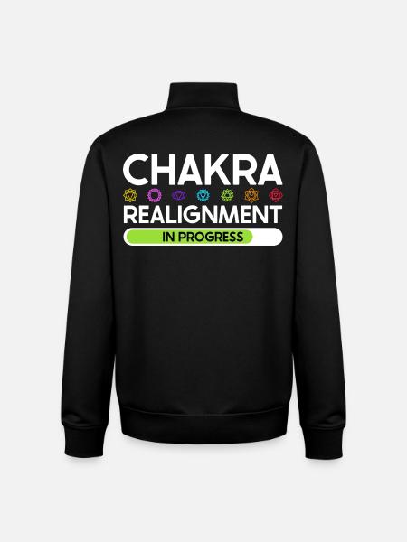 Chakra Alignment - Energy in Flow - Unisex Organic Zip Sweatshirt by Stanley/Stella - black