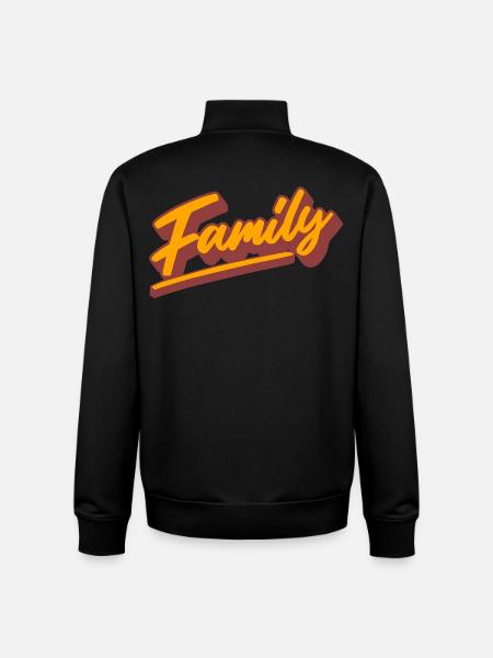 Family - Unisex Organic Zip Sweatshirt von Stanley/Stella - Schwarz