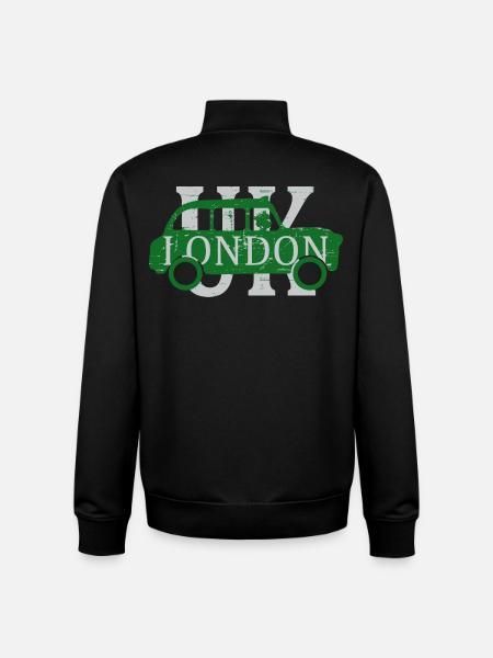 London Queen Taxi - Unisex Organic Zip Sweatshirt by Stanley/Stella - black