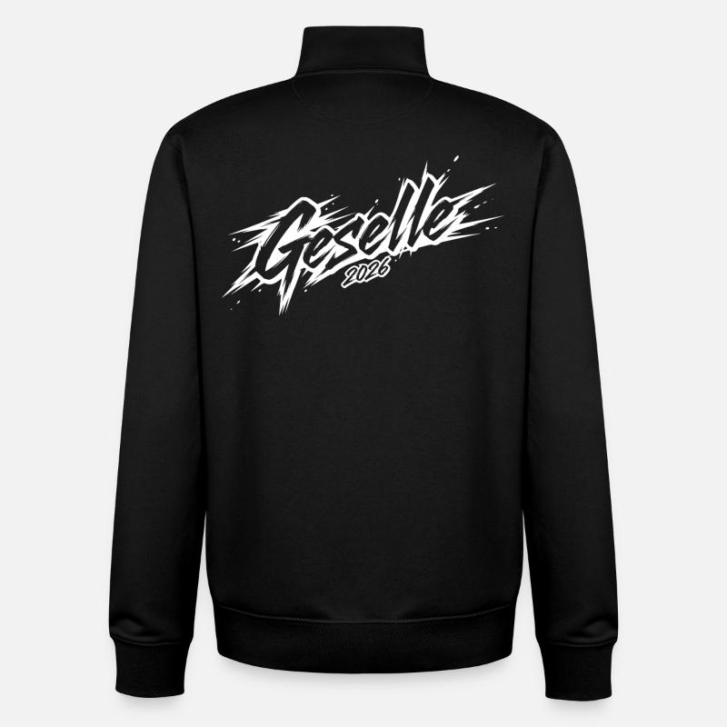Geselle 2026 - Unisex Organic Zip Sweatshirt von Stanley/Stella - Schwarz