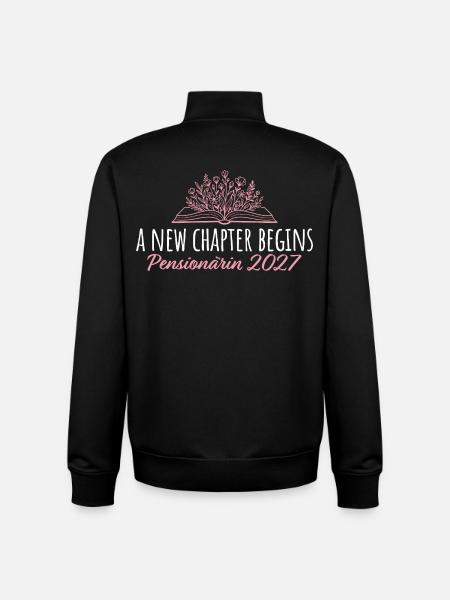 Pensioner 2027 New chapter pension - Unisex Organic Zip Sweatshirt by Stanley/Stella - black