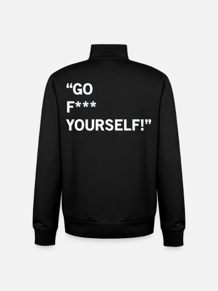 Go F Yourself - Unisex Organic Zip Sweatshirt von Stanley/Stella - Schwarz