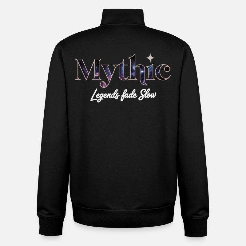 Mythic galaxy motif design theme - Unisex Organic Zip Sweatshirt by Stanley/Stella - black