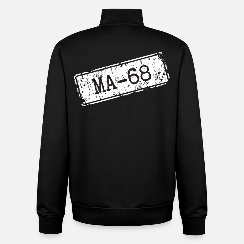 Mannheim 68 - Sweat zippé unisexe en coton bio Stanley/Stella - noir
