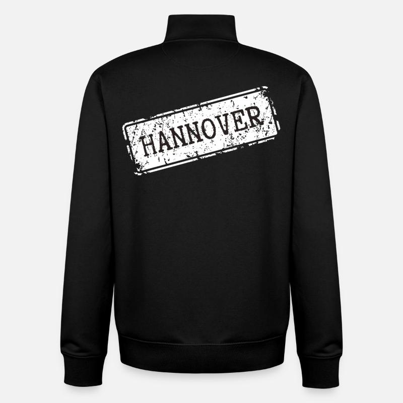 Hanover Design sur les vêtements - Sweat zippé unisexe en coton bio Stanley/Stella - noir