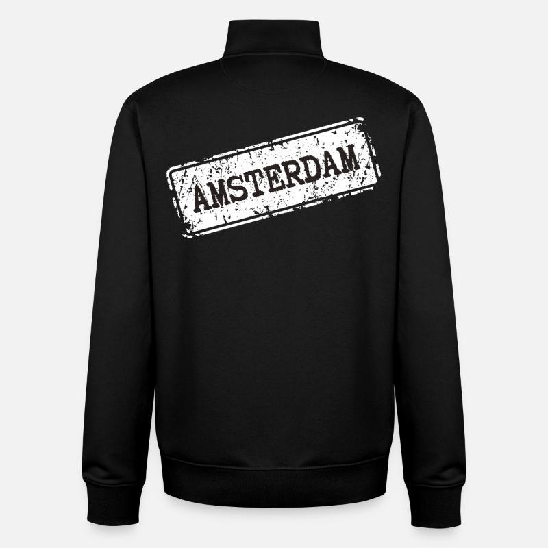  Amsterdam Street Style - Unisex Organic Zip Sweatshirt von Stanley/Stella - Schwarz