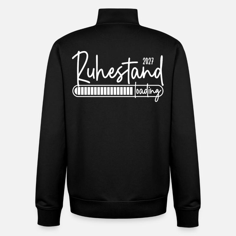 Ruhestand 2027 loading - Unisex Organic Zip Sweatshirt von Stanley/Stella - Schwarz