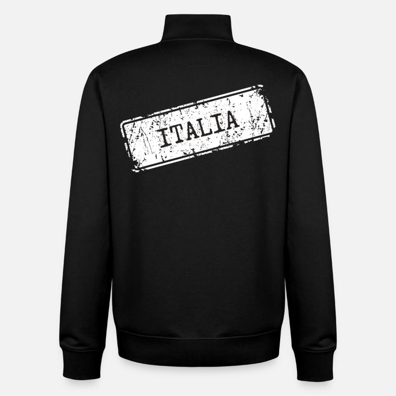 Italia - Unisex Organic Zip Sweatshirt von Stanley/Stella - Schwarz