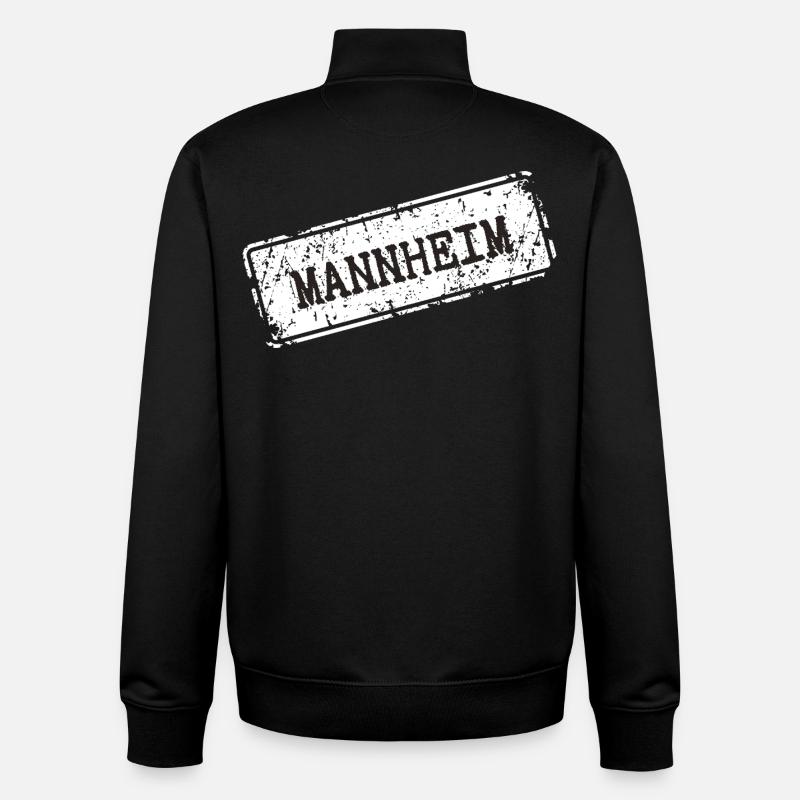 Mannheim  - Unisex Organic Zip Sweatshirt von Stanley/Stella - Schwarz