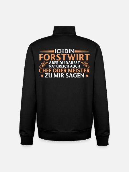 Forstwirt Chef oder Meister - Waldarbeiter - Unisex Organic Zip Sweatshirt von Stanley/Stella - Schwarz