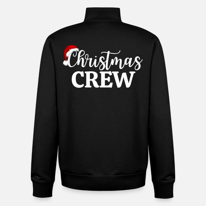 Équipage de Noël - Sweat zippé unisexe en coton bio Stanley/Stella - noir