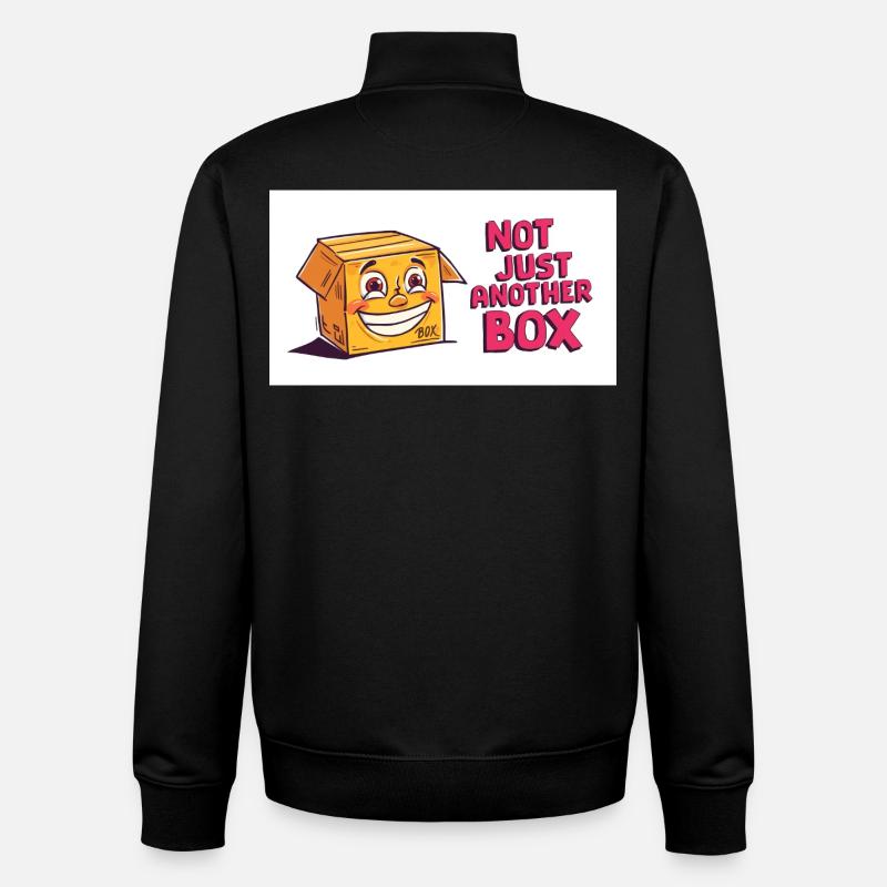Not just another box - Unisex Organic Zip Sweatshirt by Stanley/Stella - black