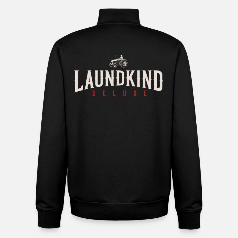 Laundkind - Sweat zippé unisexe en coton bio Stanley/Stella - noir