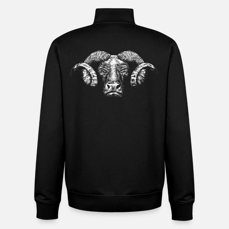 Minotaurus / Kopf - Unisex Organic Zip Sweatshirt von Stanley/Stella - Schwarz