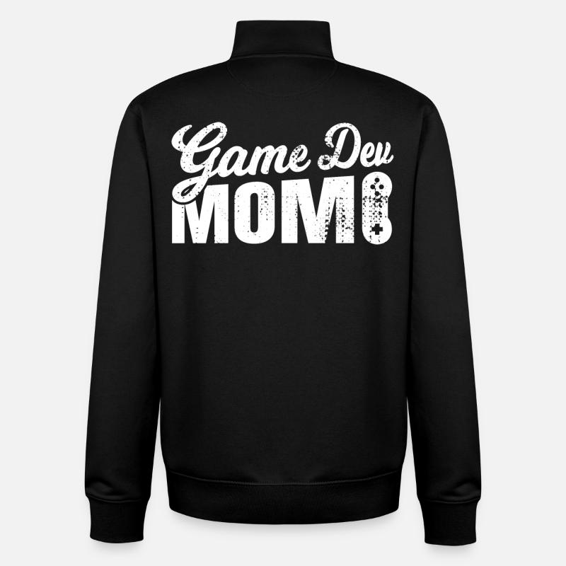 Game Dev Mom - Unisex Organic Zip Sweatshirt by Stanley/Stella - black