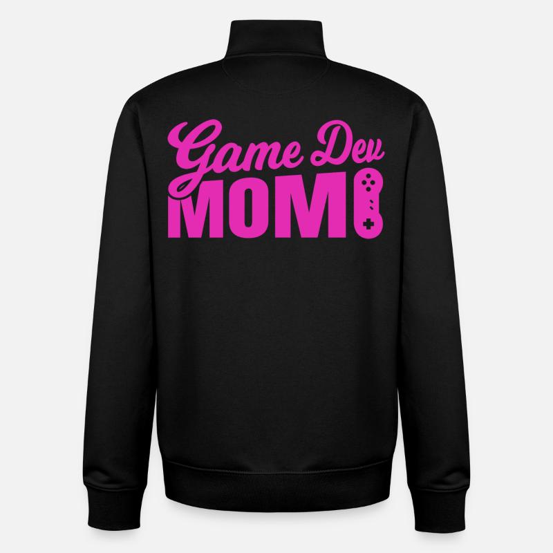 Game Developer Mother - Unisex Organic Zip Sweatshirt by Stanley/Stella - black