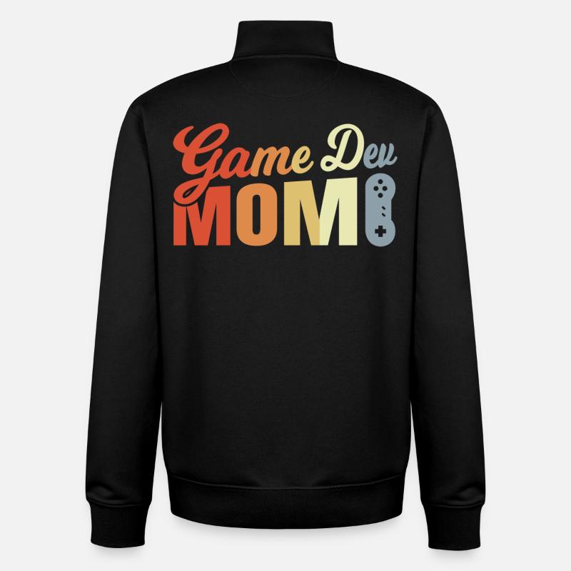 Maman développeuse de jeux - Sweat zippé unisexe en coton bio Stanley/Stella - noir