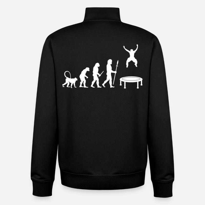 Trampolinspringer Entwicklung - Unisex Organic Zip Sweatshirt von Stanley/Stella - Schwarz