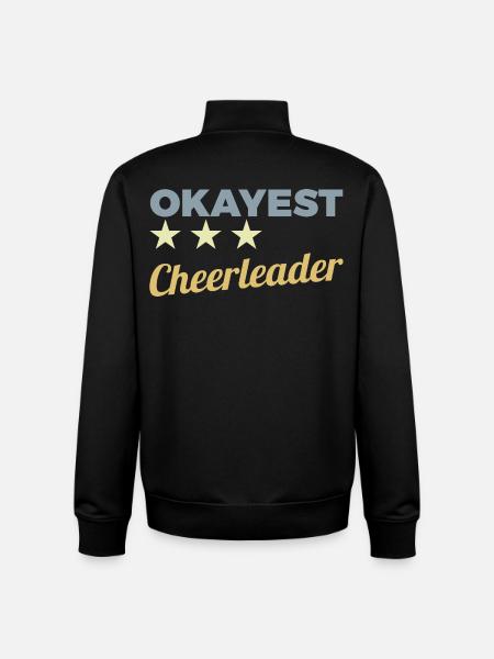Average cheerleader - Unisex Organic Zip Sweatshirt by Stanley/Stella - black