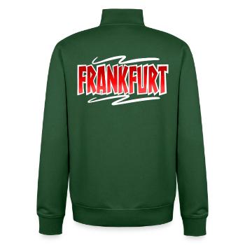 Francfort - Sweat zippé unisexe en coton bio Stanley/Stella - vert bouteille - Dos - AI Model Male 185 dark (185cm)