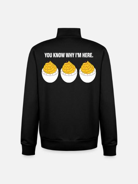 stuffed eggs - Unisex Organic Zip Sweatshirt by Stanley/Stella - black