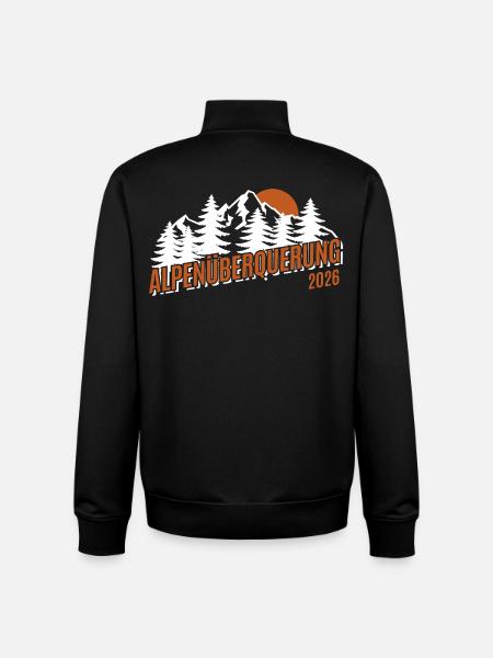 Alpen Überquerung 2026 - Wandern - Unisex Organic Zip Sweatshirt von Stanley/Stella - Schwarz