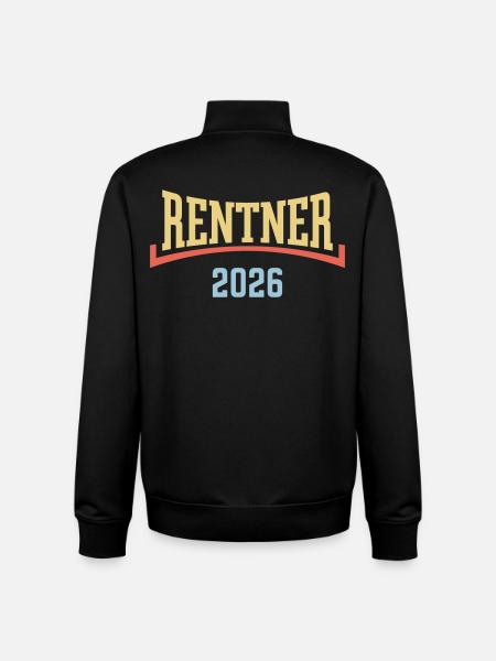 Retirees 2026 (Pension/Retirement/Concave/3C) - Unisex Organic Zip Sweatshirt by Stanley/Stella - black