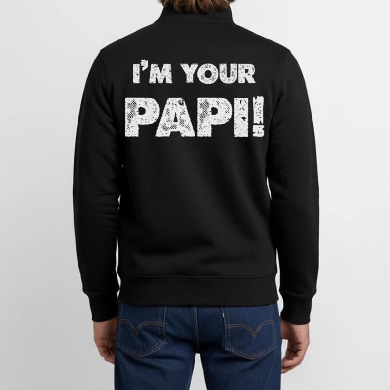 Ich bin dein Papi Unisex Organic Zip Sweatshirt von Stanley/Stella