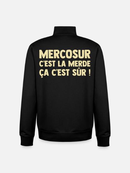 Mercosur Farmer Breeder Agriculture - Unisex Organic Zip Sweatshirt by Stanley/Stella - black