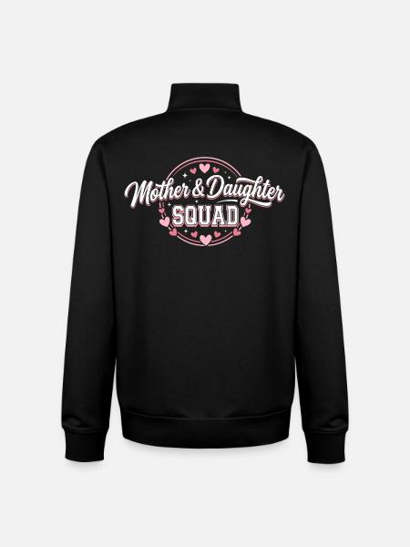 Mutter-Tochter-Trupp | Pinkes Mutter-Tochter-Geschenk - Unisex Organic Zip Sweatshirt von Stanley/Stella - Schwarz