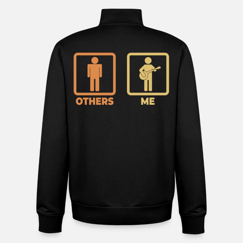 Horaire des joueurs de banjo - Sweat zippé unisexe en coton bio Stanley/Stella - noir