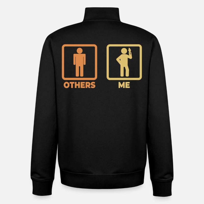 Lustiger Eiscreme Enthusiast - Unisex Organic Zip Sweatshirt von Stanley/Stella - Schwarz