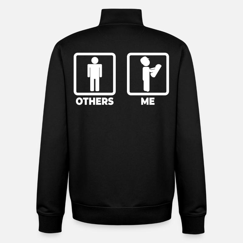 Moi en tant qu’architecte - Sweat zippé unisexe en coton bio Stanley/Stella - noir