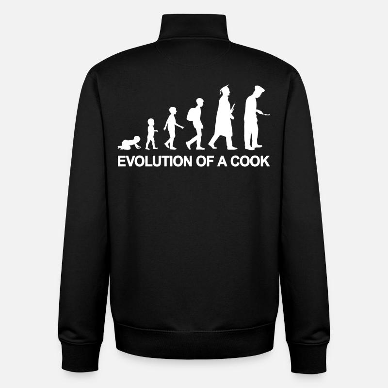 Entwicklung eines Kochs - Unisex Organic Zip Sweatshirt von Stanley/Stella - Schwarz