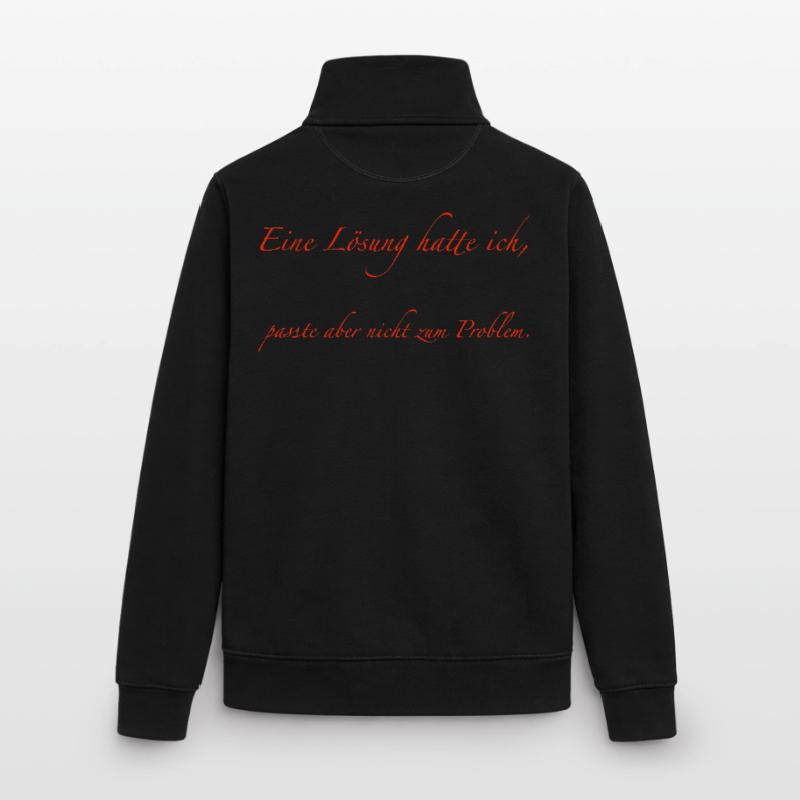 I had a solution Unisex Organic Zip Sweatshirt by Stanley/Stella