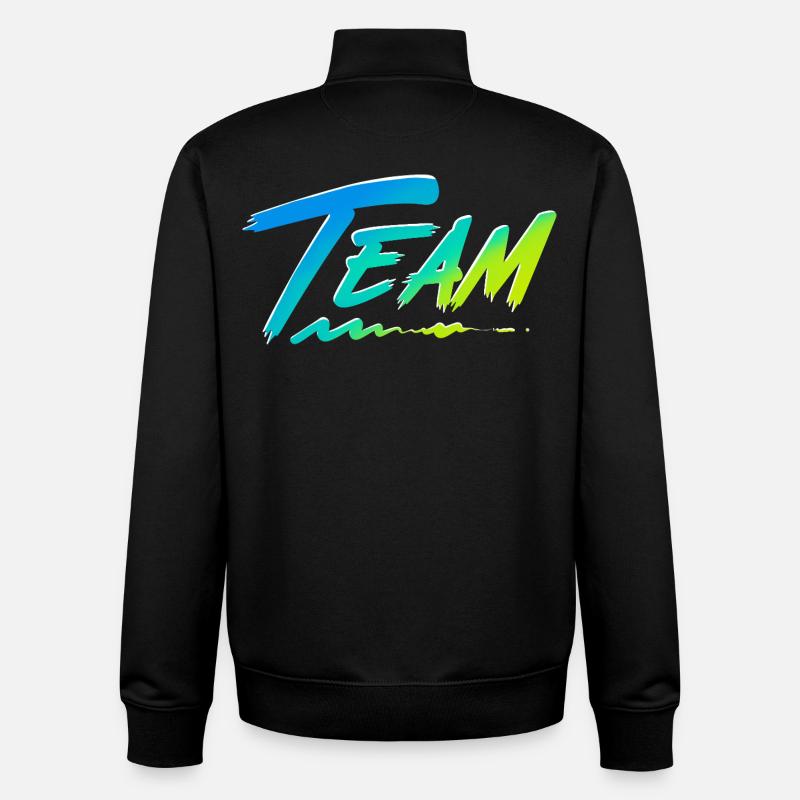 Team - Unisex Organic Zip Sweatshirt by Stanley/Stella - black