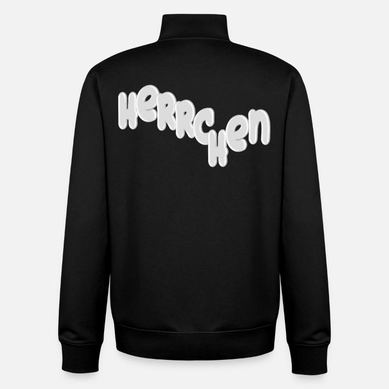 Lettrage maître 3D - Sweat zippé unisexe en coton bio Stanley/Stella - noir