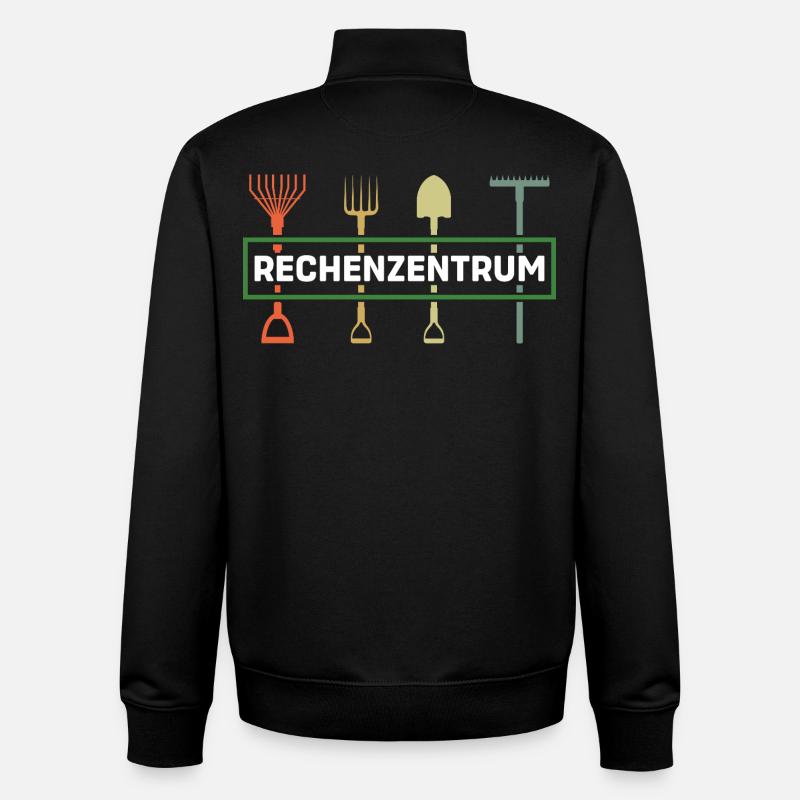 Rechenzentrum Gartenarbeit Landschaftsgärtner - Unisex Organic Zip Sweatshirt von Stanley/Stella - Schwarz
