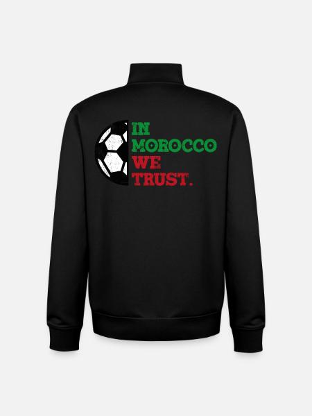 In Morocco we trust - Unisex Organic Zip Sweatshirt by Stanley/Stella - black