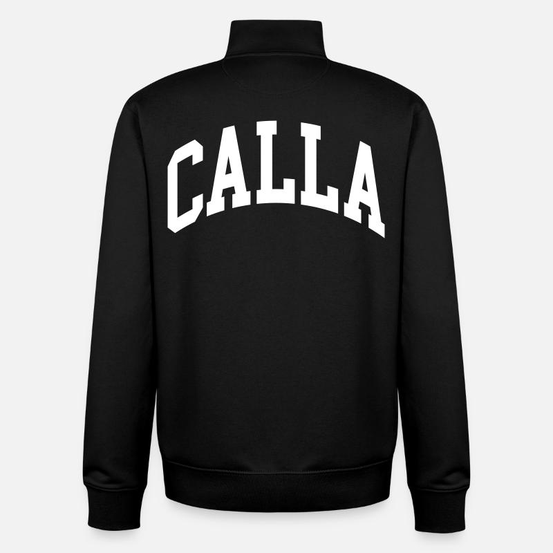 Calla - Sweat zippé unisexe en coton bio Stanley/Stella - noir