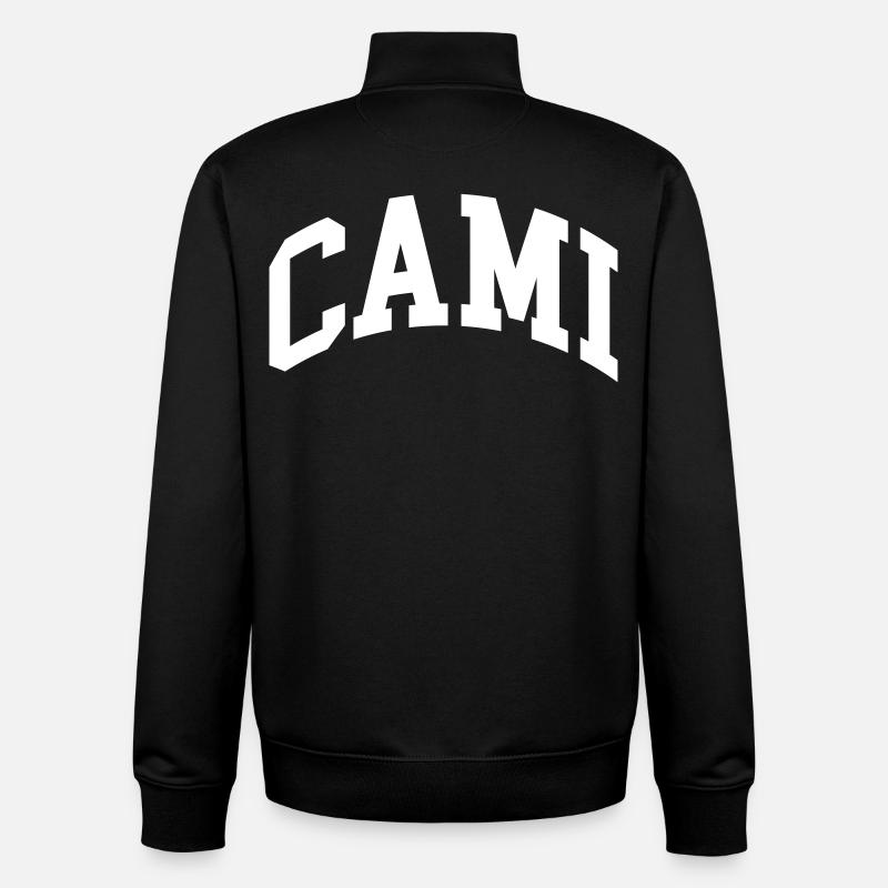 Cami - Sweat zippé unisexe en coton bio Stanley/Stella - noir