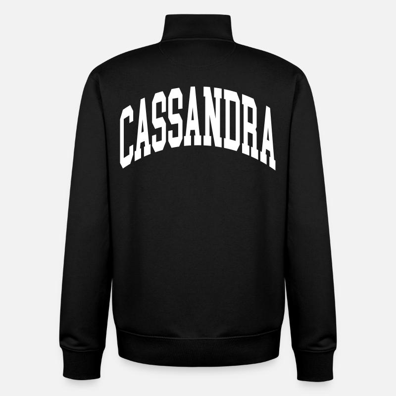 Cassandra - Unisex Organic Zip Sweatshirt by Stanley/Stella - black