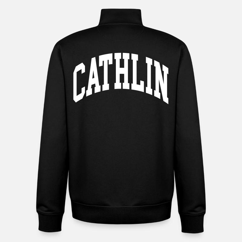 Cathlin - Unisex Organic Zip Sweatshirt by Stanley/Stella - black
