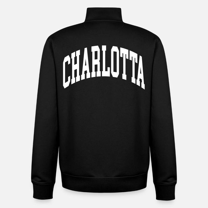 Charlotta - Unisex Organic Zip Sweatshirt by Stanley/Stella - black